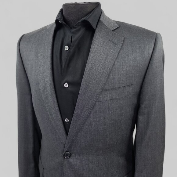 Saks Fifth Avenue Black Label Slim Fit Ermenegildo Zegna Cloth Blazer 40R - Picture 4 of 16